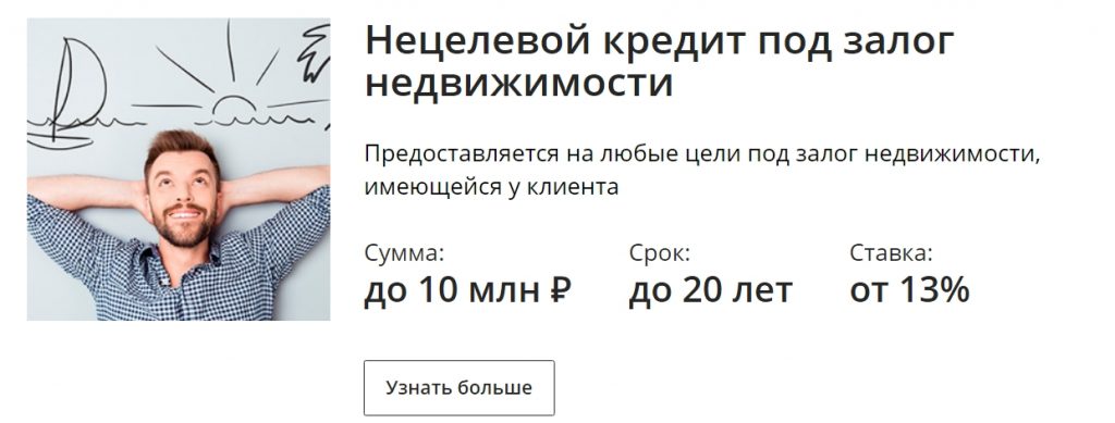 Кредит в Сбербанке под залог недвижимости