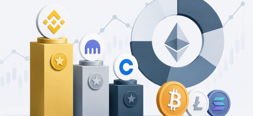 Рейтинг бирж криптовалют и выбор цифровых активов по данным рынка
